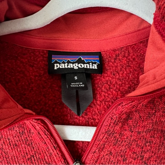 NWOT Patagonia Women's Better Sweater 1/4 Zip in Classic Red Size Small - Picture 7 of 9